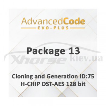 Активация Package 13 - Cloning and Generation ID:75 H-CHIP DST-AES 128 bit для EVO Plus