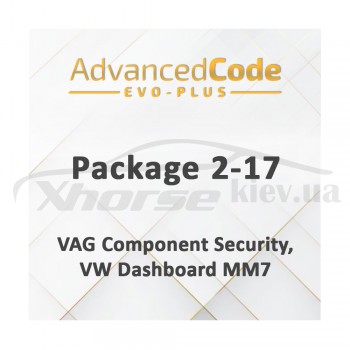Активация Package 2-17 - VAG Component Security для EVO Plus