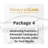 Активация Package 4 - Generating Functions / Advanced Catalogues / Outcode-Incode codes for Ford-Mazda для EVO Plus