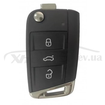 Смарт ключ Volkswagen MQB48 434MHZ 3 but выкидной KYDZ с жалом HU162