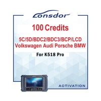100 кредитів для роботи з ключами 5C/5D та BDC2/BDC3/BCP/LCD