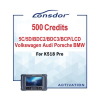 500 кредитів для роботи з ключами 5C/5D та BDC2/BDC3/BCP/LCD