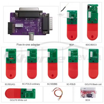 Универсальный набор из 8 адаптеров BMW BDC3 BCP VAG MQB49 5C 5D для VVDI/Keydiy и других приборов