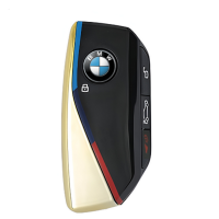 Корпус смарт-ключа BMW New Style 4 кнопки чорно-золотого кольору M