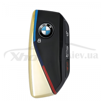 Корпус смарт-ключа BMW New Style 4 кнопки чорно-золотого кольору M