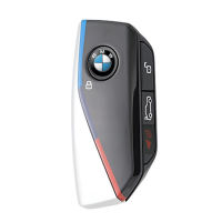 Корпус смарт-ключа BMW New Style 4 кнопки чорно-сірого кольору M