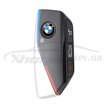 Корпус смарт-ключа BMW New Style 4 кнопки чорно-сірого кольору M