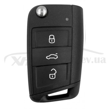 Смарт-ключ KEYDIY DZ-ZB15-3 для Volkswagen MQB 5C з лезом HU162T