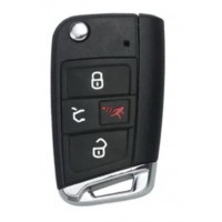 Смарт-ключ KEYDIY DZ-ZB15-4 для Volkswagen MQB 5C з лезом HU162T