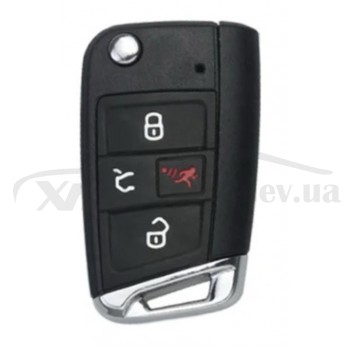 Смарт-ключ KEYDIY DZ-ZB15-4 для Volkswagen MQB 5C з лезом HU66