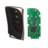 Плата smart ключа TB02-4 Toyota 8A 4-but Keydiy с корпусом Lexus