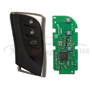 Плата smart ключа TB02-4 Toyota 8A 4-but Keydiy с корпусом Lexus