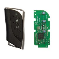 Плата smart ключа TB02-3 Toyota 8A 3-but Keydiy с корпусом Lexus