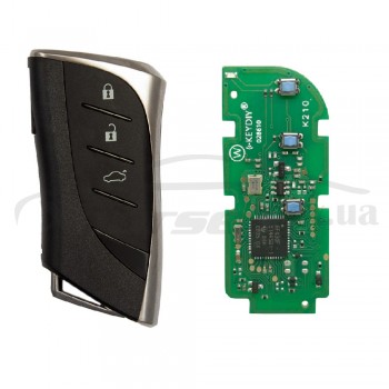 Плата smart ключа TB02-3 Toyota 8A 3-but Keydiy с корпусом Lexus