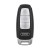 Корпус smart ключа AUDI MLBevo 2017-2021 3 кнопки HU-6 / HU162T (metal with logo)