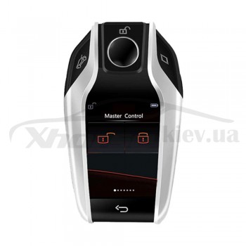 Универсальный эмулятор смарт ключа Smart Remote Key PKE с ЖК дисплеем и функцией «свободные руки» BMW Style Silver