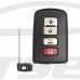 Корпус smart ключа Toyota (Camry 2012-2017) 3+1 but TOYO30 / TOY48