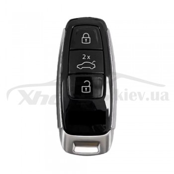 Корпус smart ключа AUDI MLBevo 2017-2021 3 кнопки 2X HU-6 / HU162T (polished)