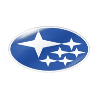 Стикер (наклейка) овал 17,5x10 мм Subaru для автомобильного ключа