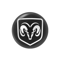 Стикер (наклейка) 14 мм Dodge для автомобильного ключа