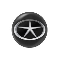 Стикер (наклейка) 14 мм JAC для автомобильного ключа