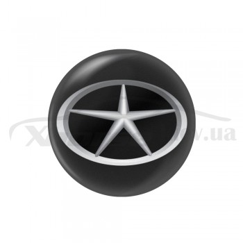 Стикер (наклейка) 14 мм JAC для автомобильного ключа