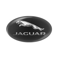 Стикер (наклейка) 23,5х13,5 мм овал Jaguar для автомобильного ключа