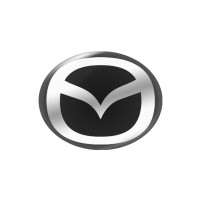 Стикер (наклейка) овал 15x12 мм Mazda для автомобильного ключа