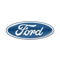 Стикер (наклейка) овал 18x7 Ford для автомобильного ключа