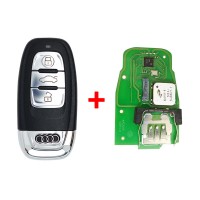 Плата смарт-ключа Xhorse XSADJ1(NEW) с корпусом smart ключа AUDI 3 but