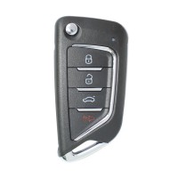 Ключ универсальный выкидной XKCD02EN 3 but+PANIC Xhorse-VVDI