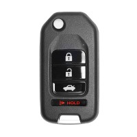 Ключ универсальный выкидной XKHO21EN 3 but+PANIC Xhorse-VVDI