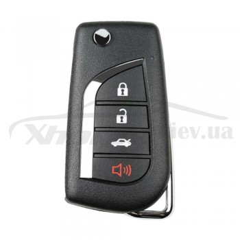 Ключ универсальный выкидной XKTO10EN 3+PANIC but Xhorse-VVDI