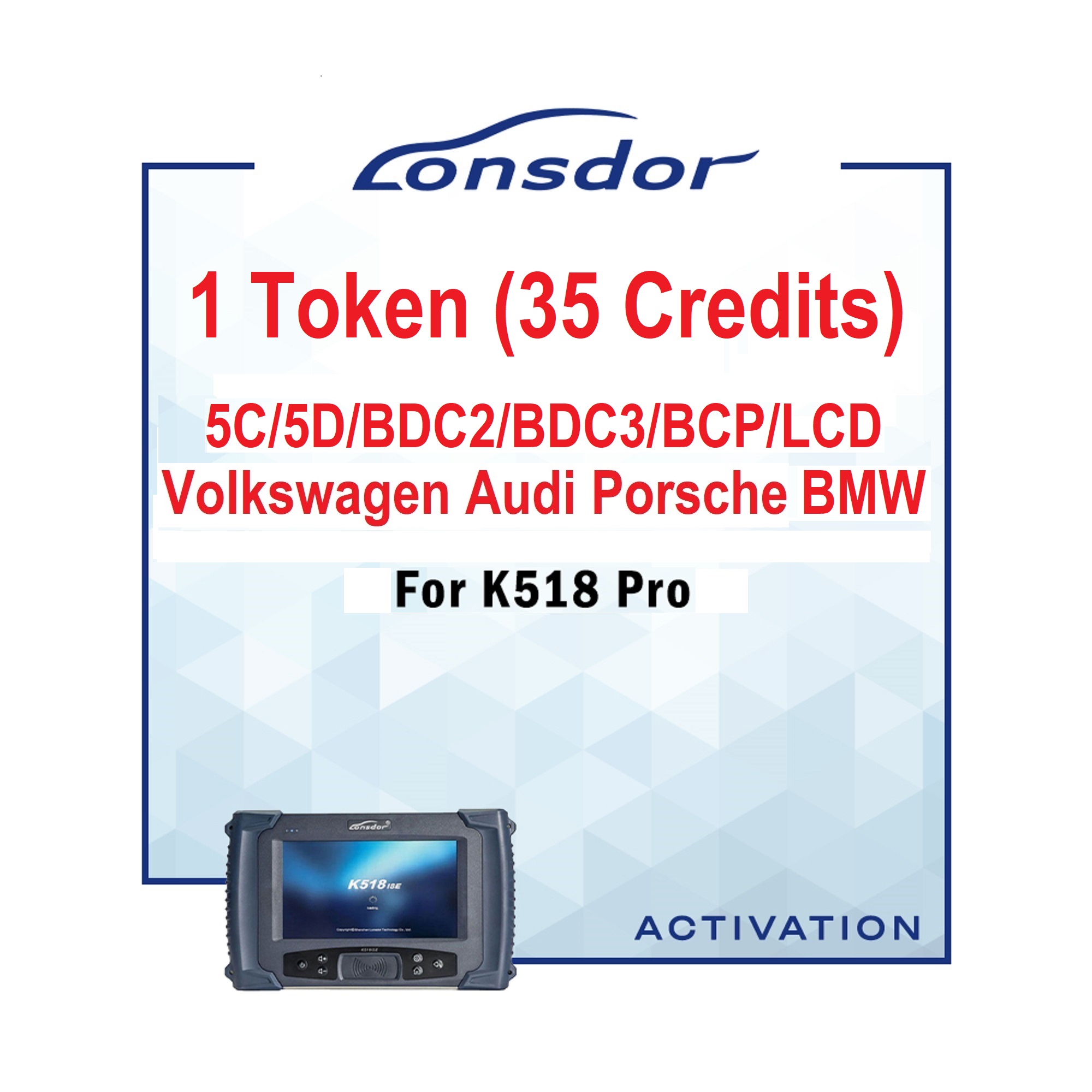 1 Токен для работы с ключами 5C/5D и BDC2/BDC3/BCP/LCD - Купить в